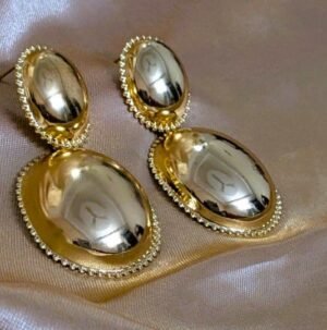 Regal Oval Drop Earrings