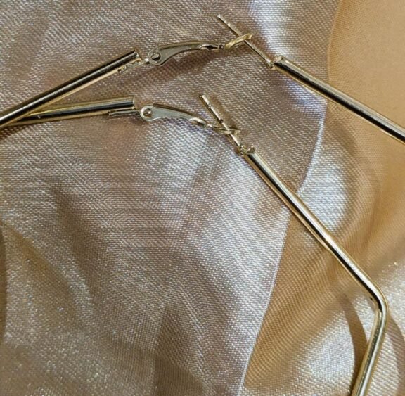 HEXAGON - GEOMETRIC BIG HOOP EARRINGS