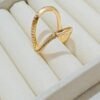 Golden V Luxe Ring